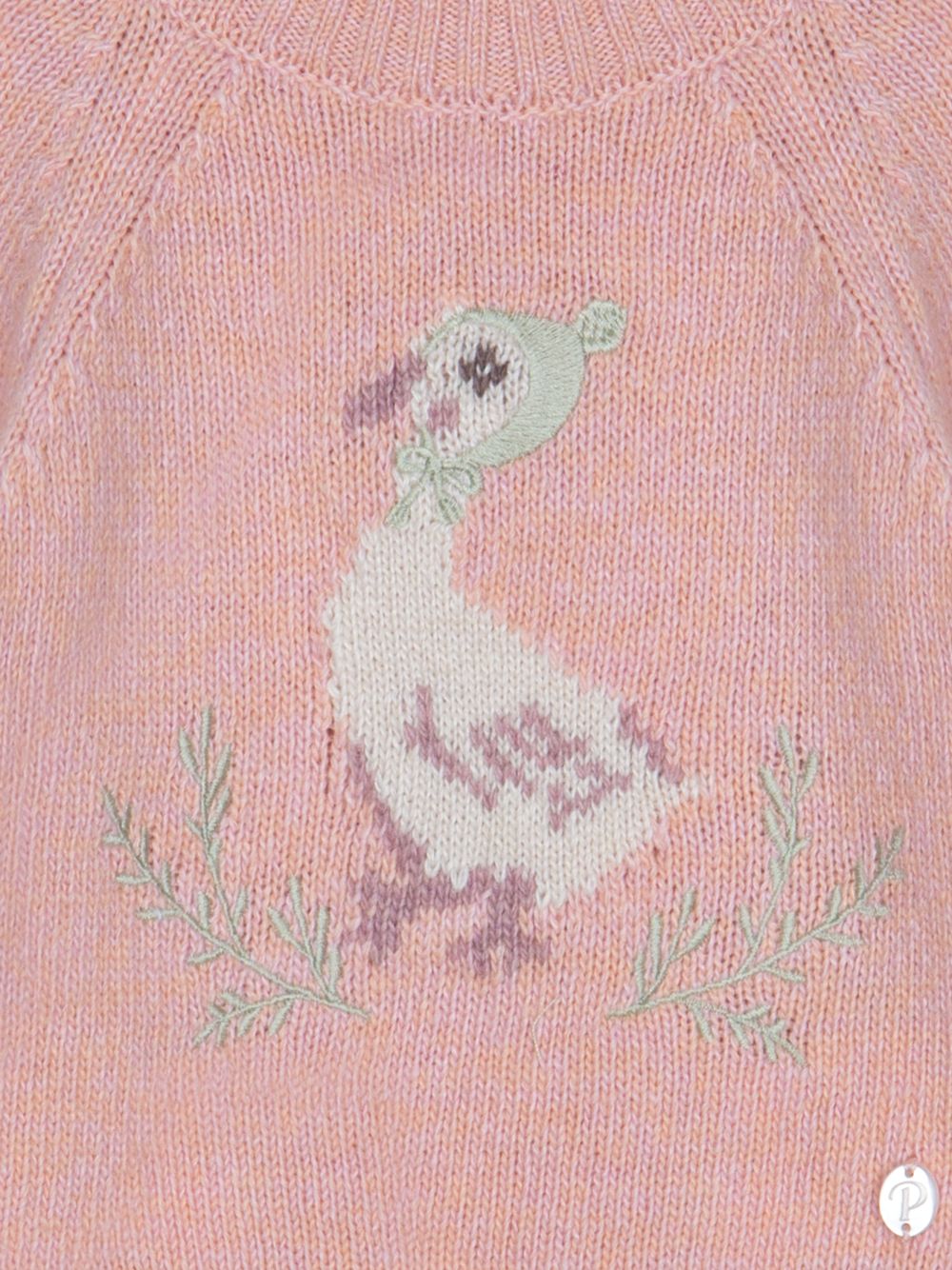 Pink knit goose sweater