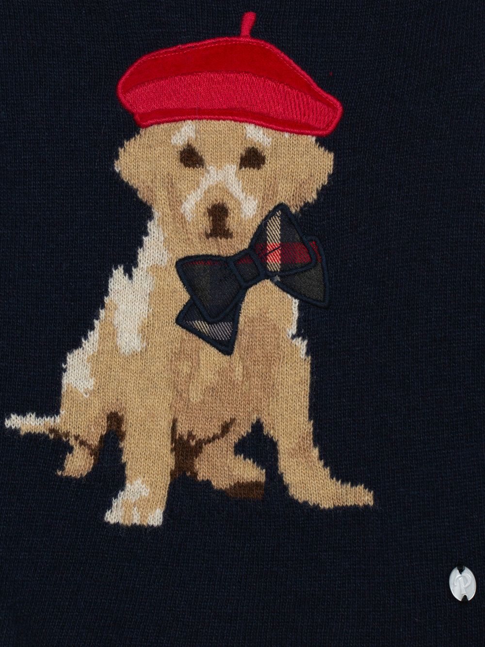 Puppy knit sweater