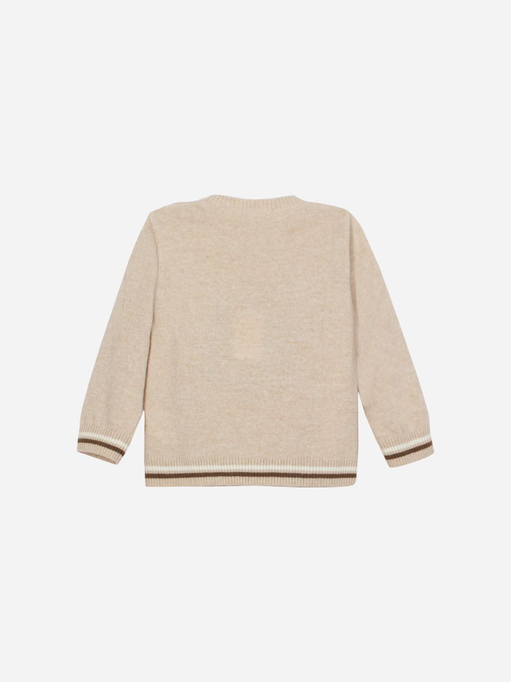 Beige melange raccoon sweater