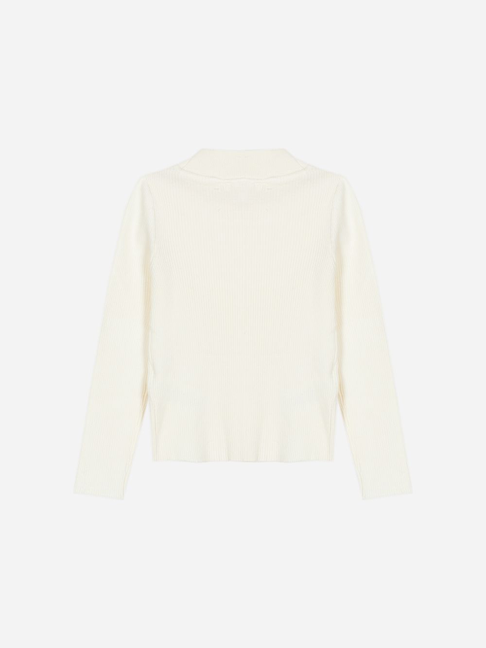 Ivory sweater with epaulettes