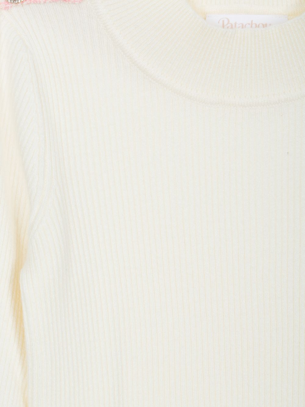 Ivory sweater with epaulettes