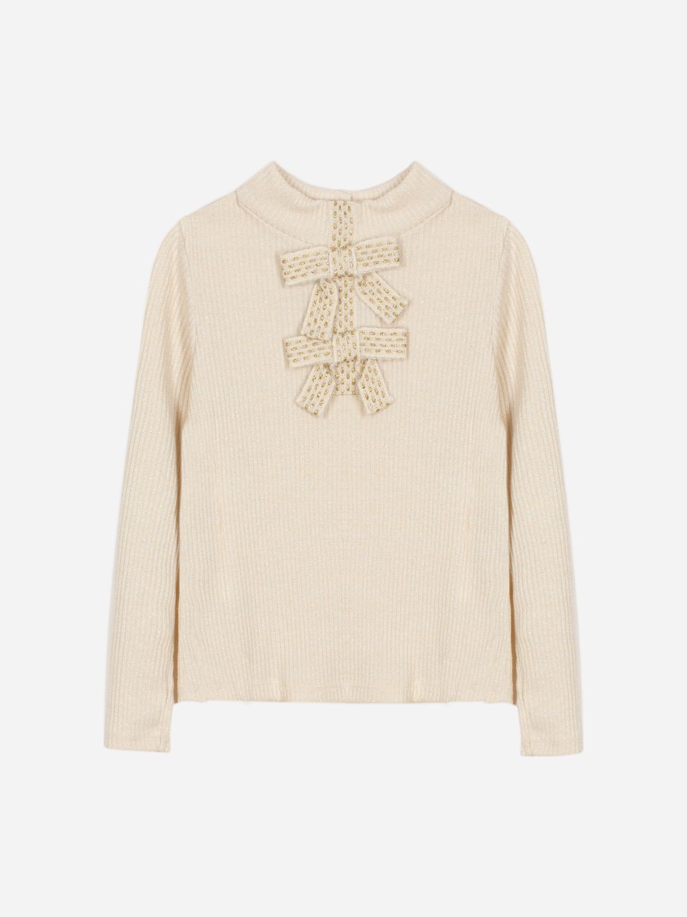 Gold lurex knit sweater