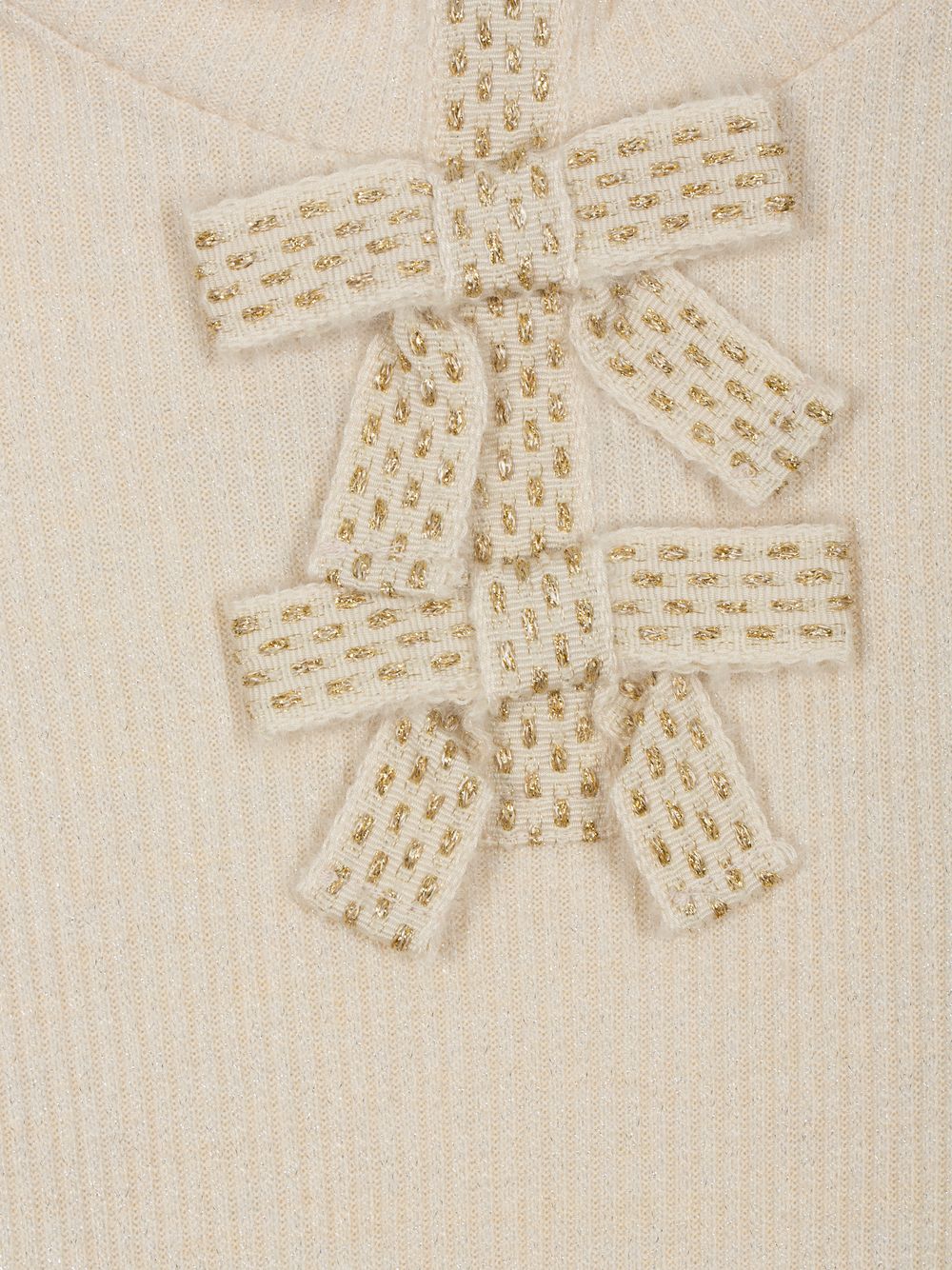 Gold lurex knit sweater