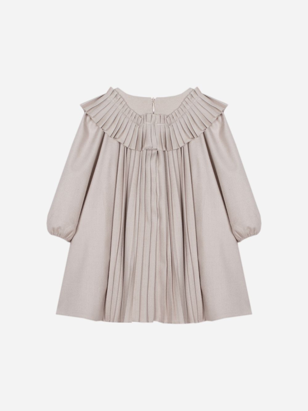 Beige flannel dress