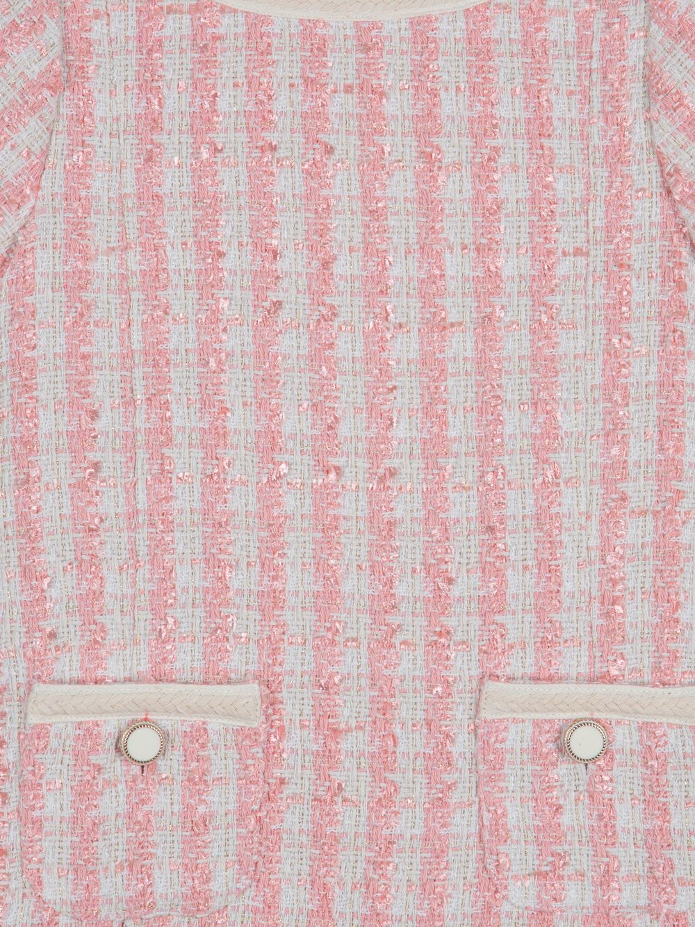 Pale pink tweed dress