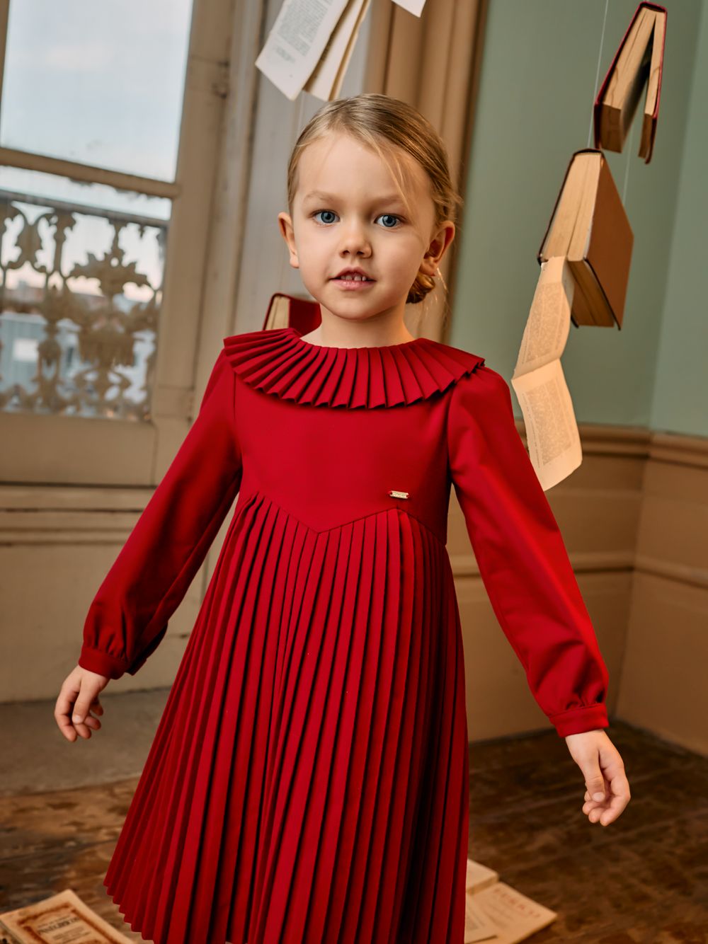 Red flannel dress