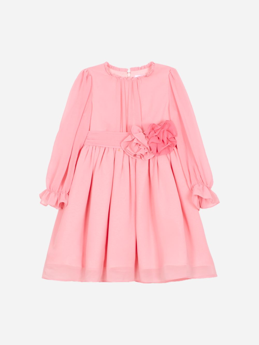 Pale pink chiffon dress