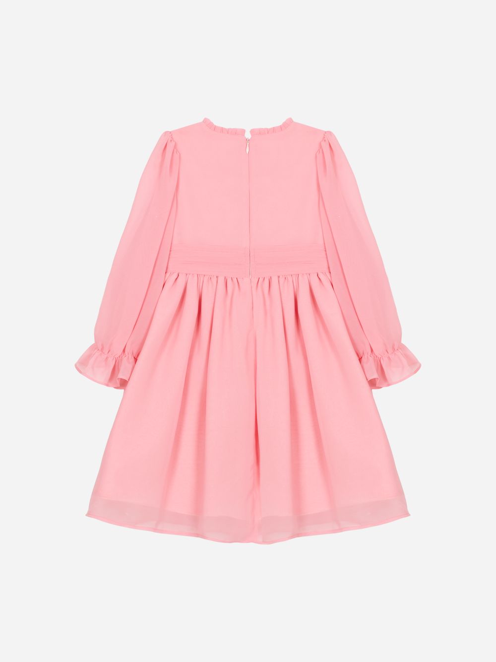 Pale pink chiffon dress