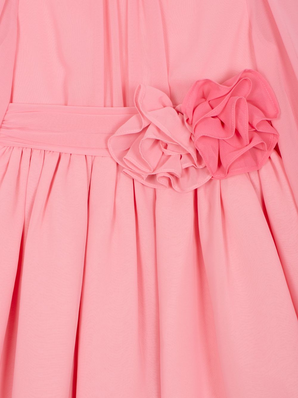 Pale pink chiffon dress
