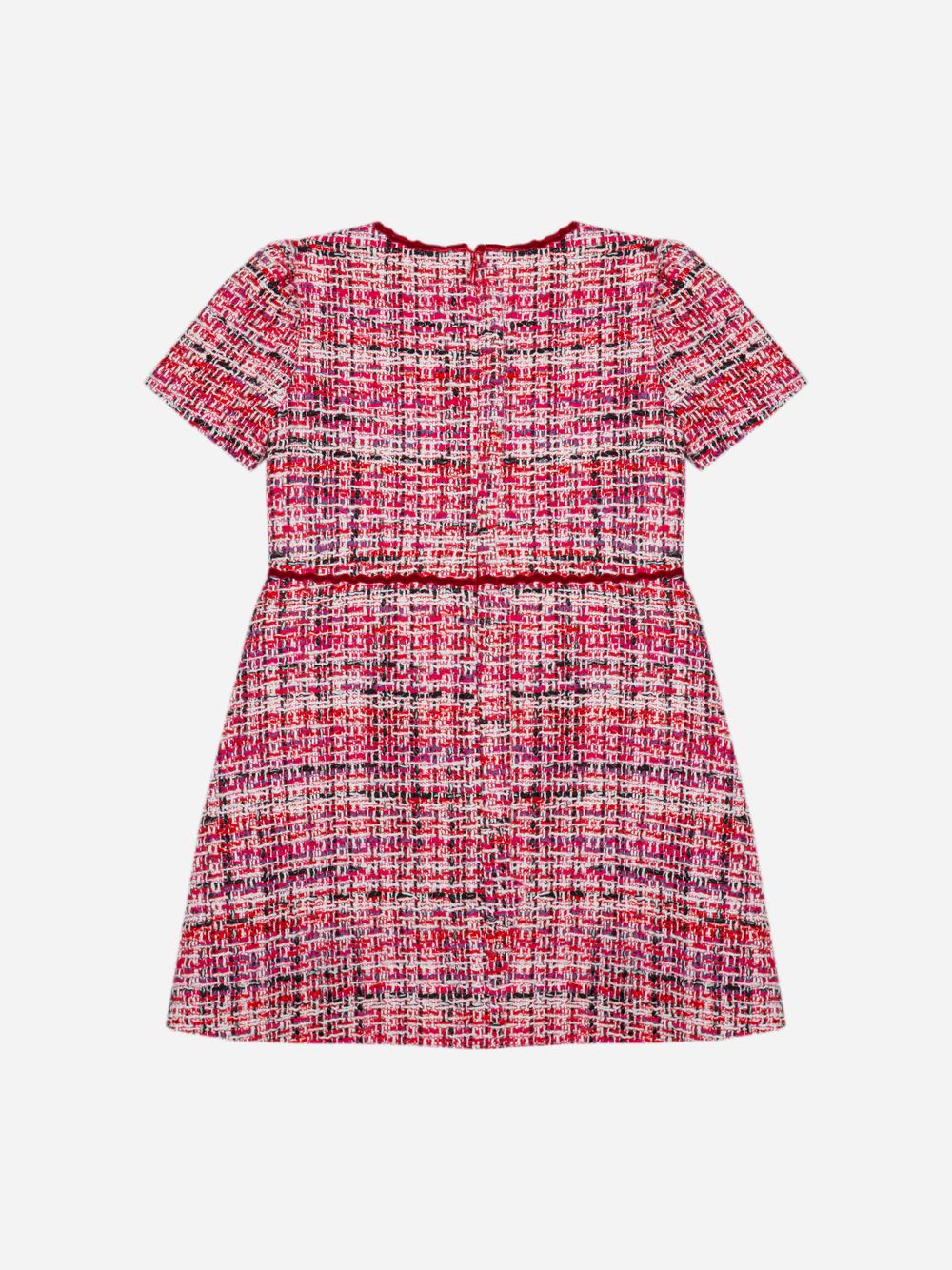 Red tweed dress
