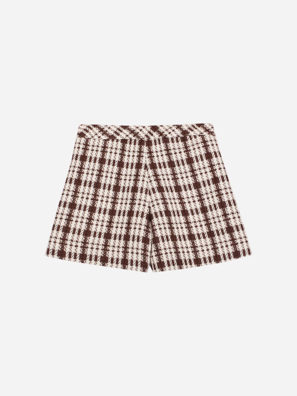 Brown plaid shorts