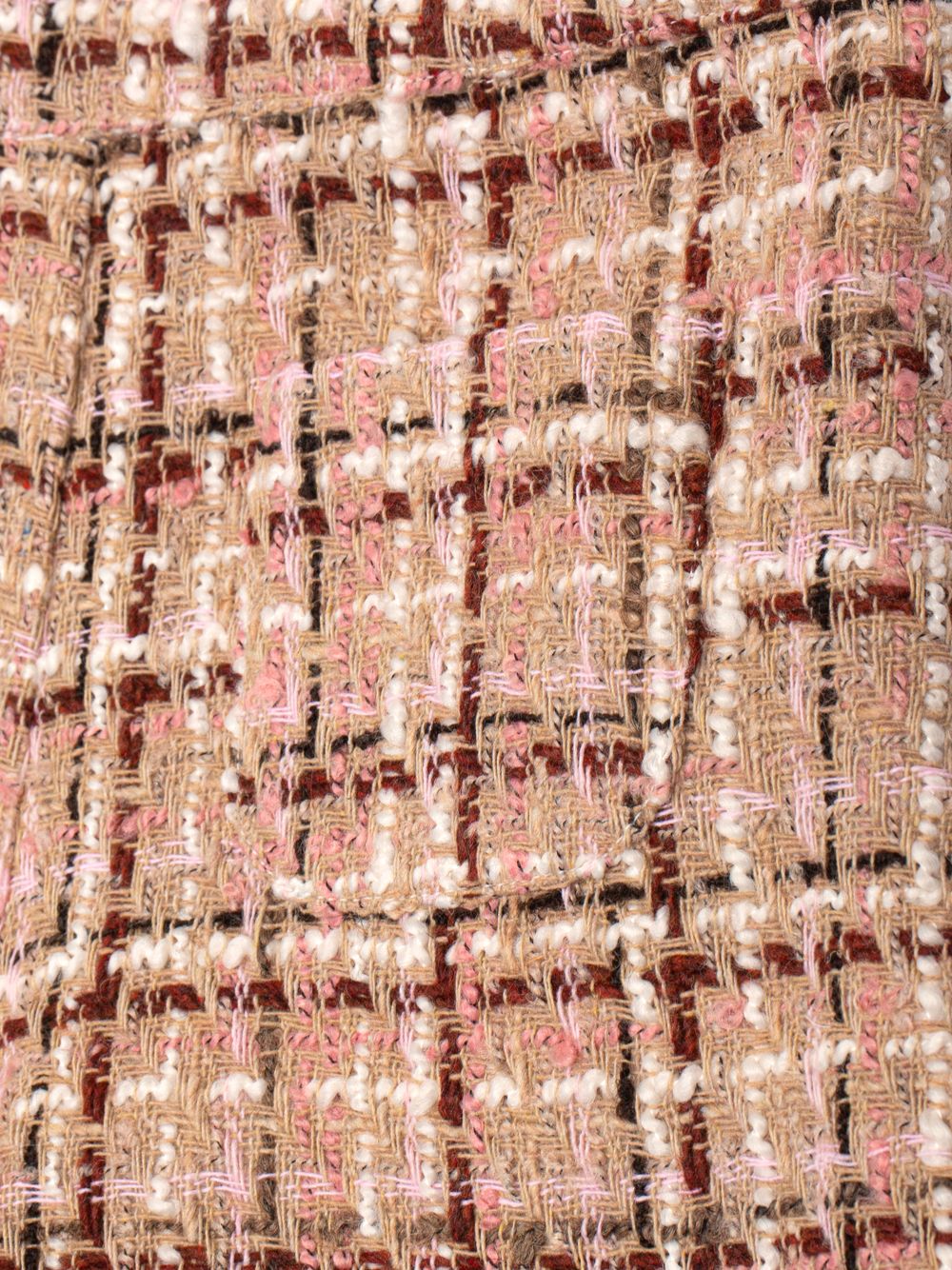 Burgundy tweed shorts