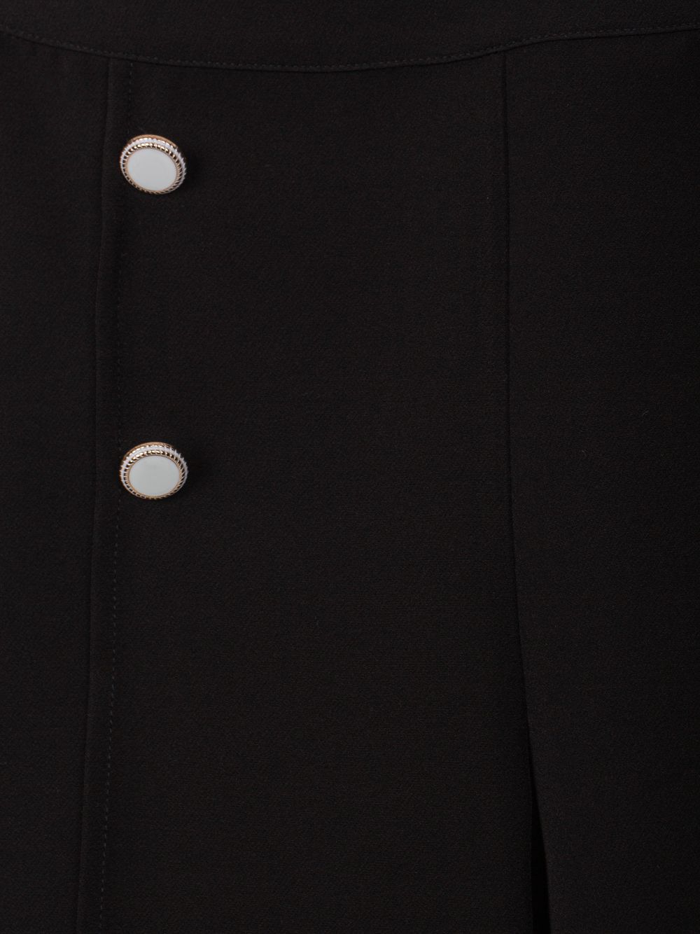 Black trousers with elegant decorative buttons