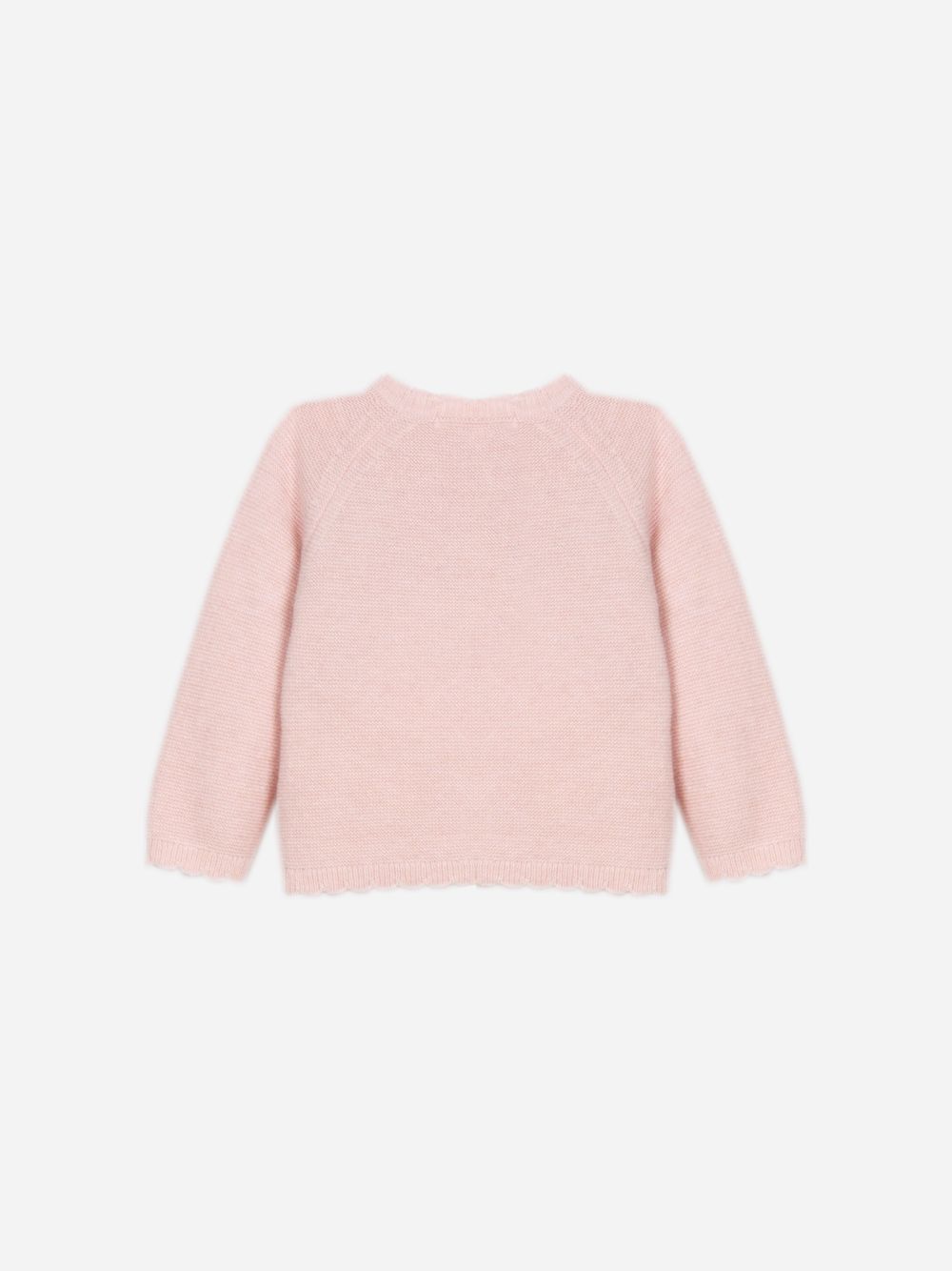 {colour} knitted cardigan with embroidered details