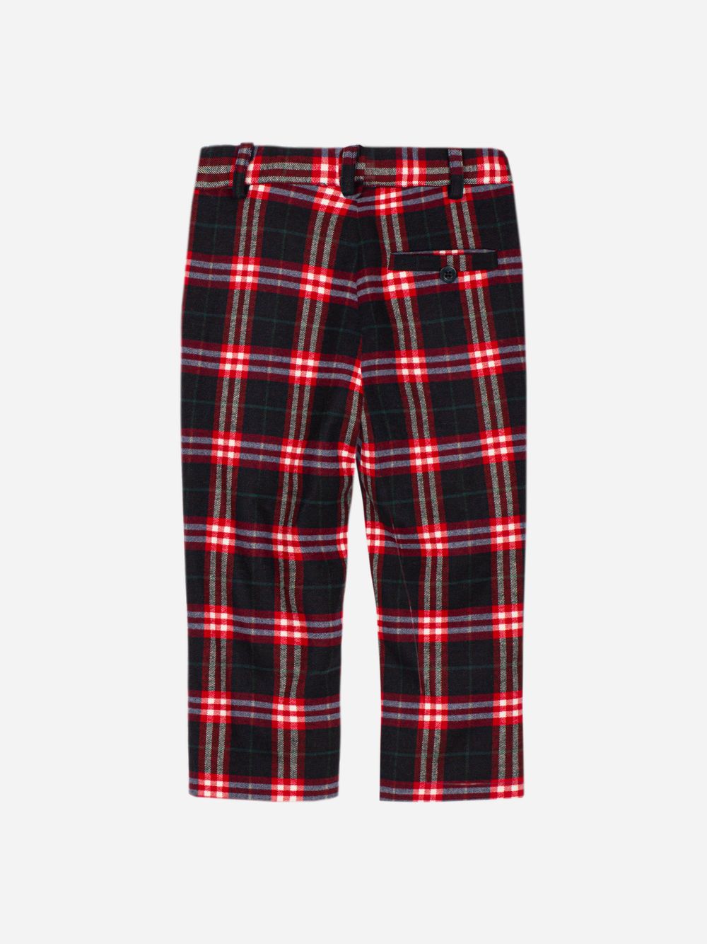 Red checked trousers
