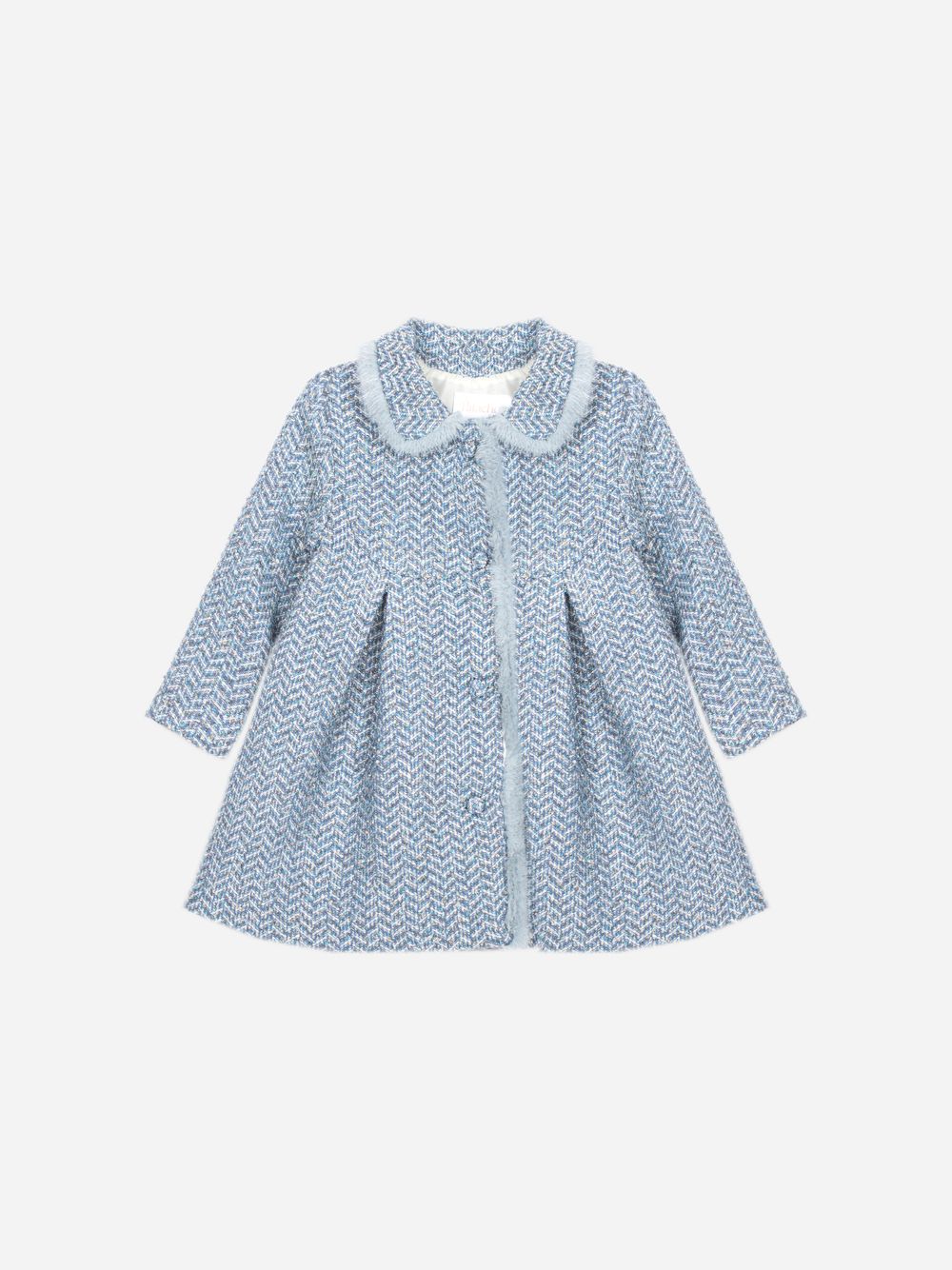 Indigo Blue tweed coat
