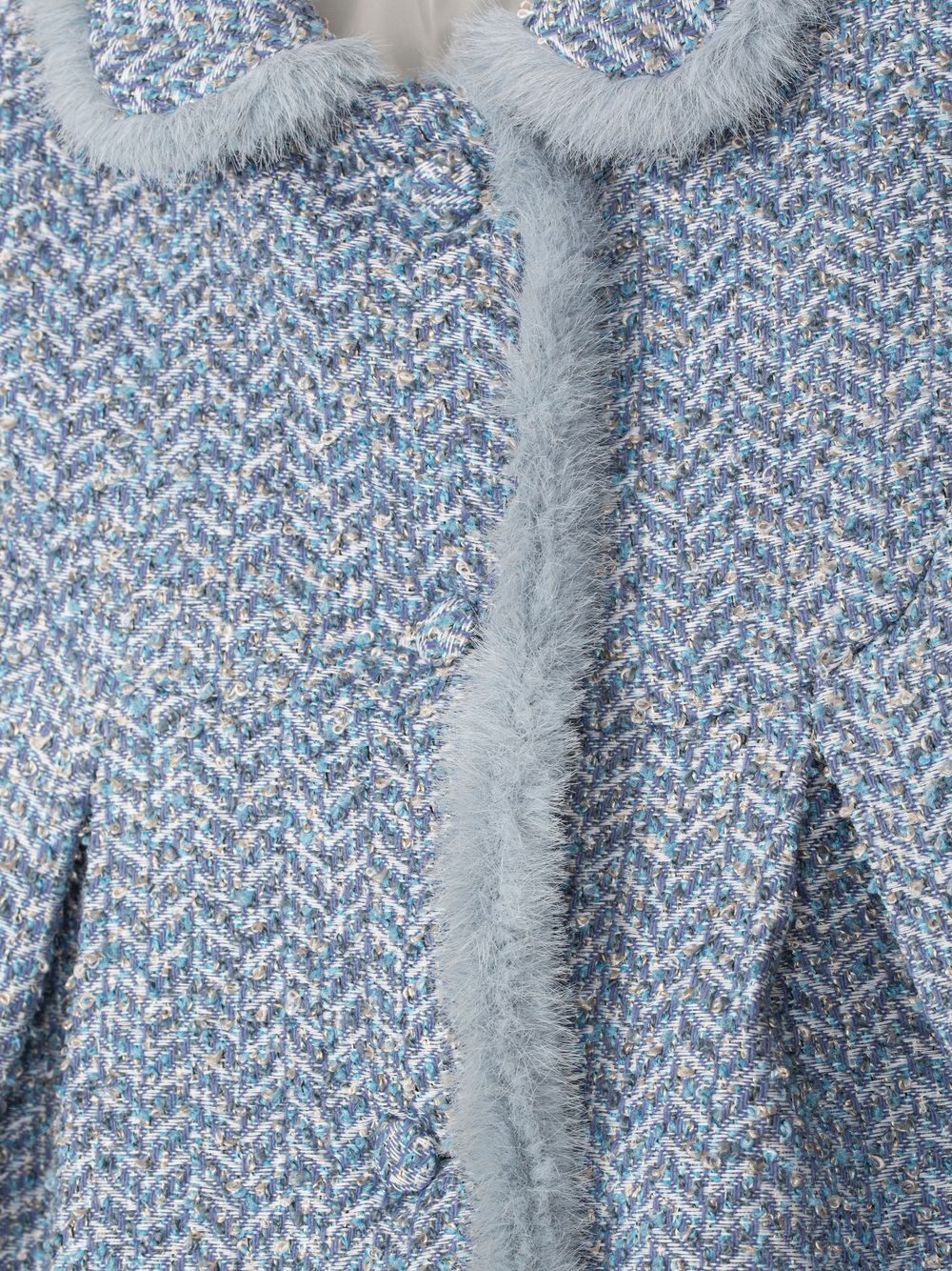 Indigo Blue tweed coat