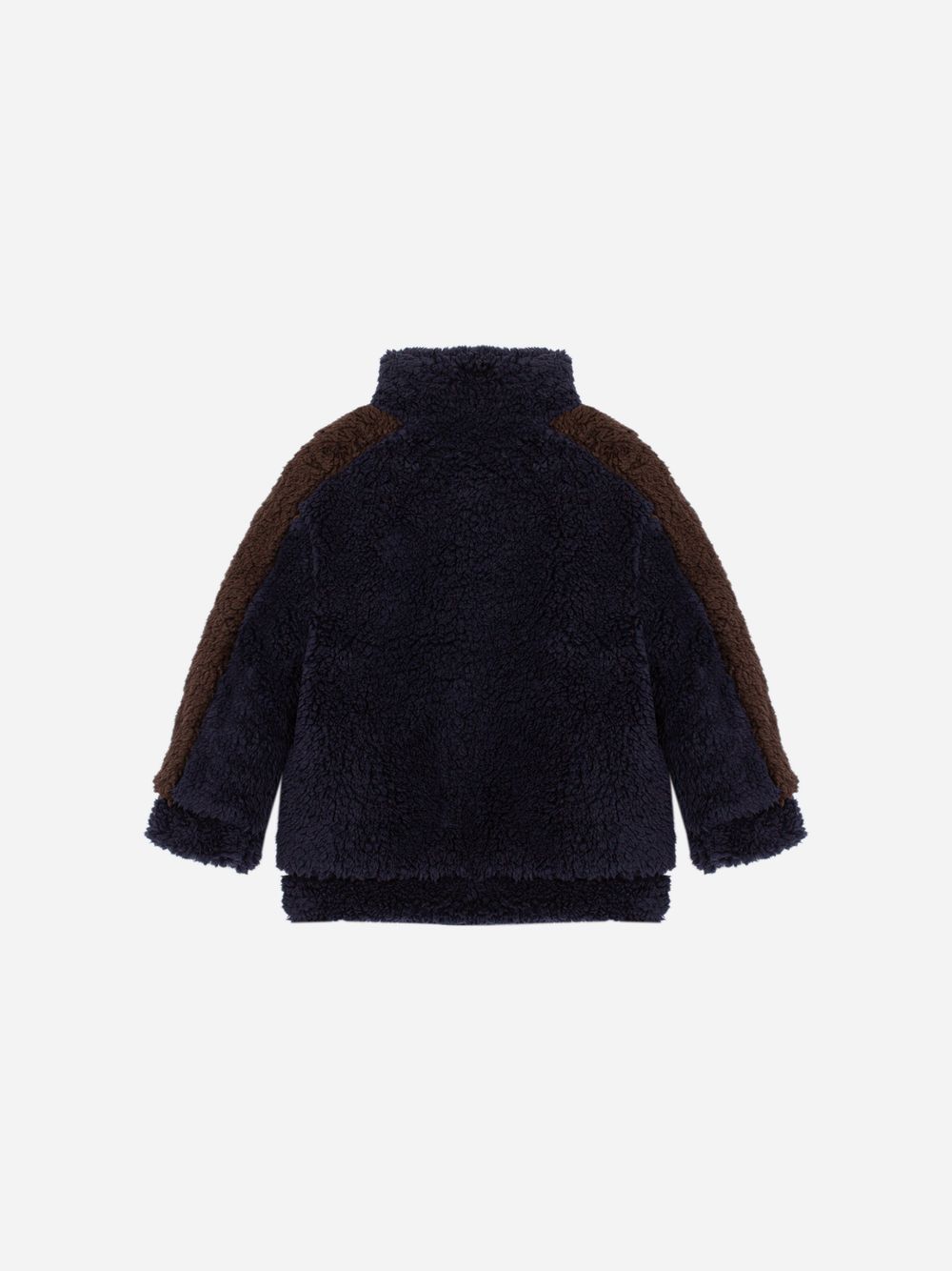 Navy Blue fur coat with elegant details