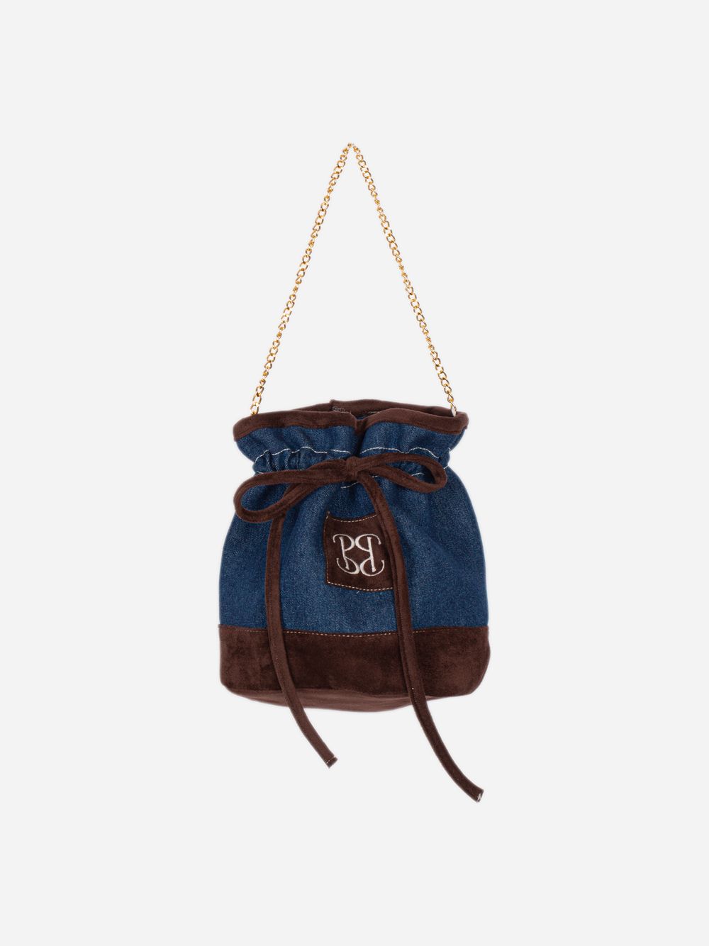 Indigo Blue denim bag with elegant details