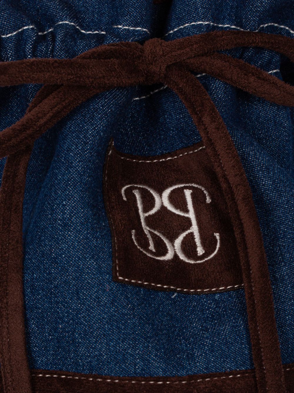Indigo Blue denim bag with elegant details