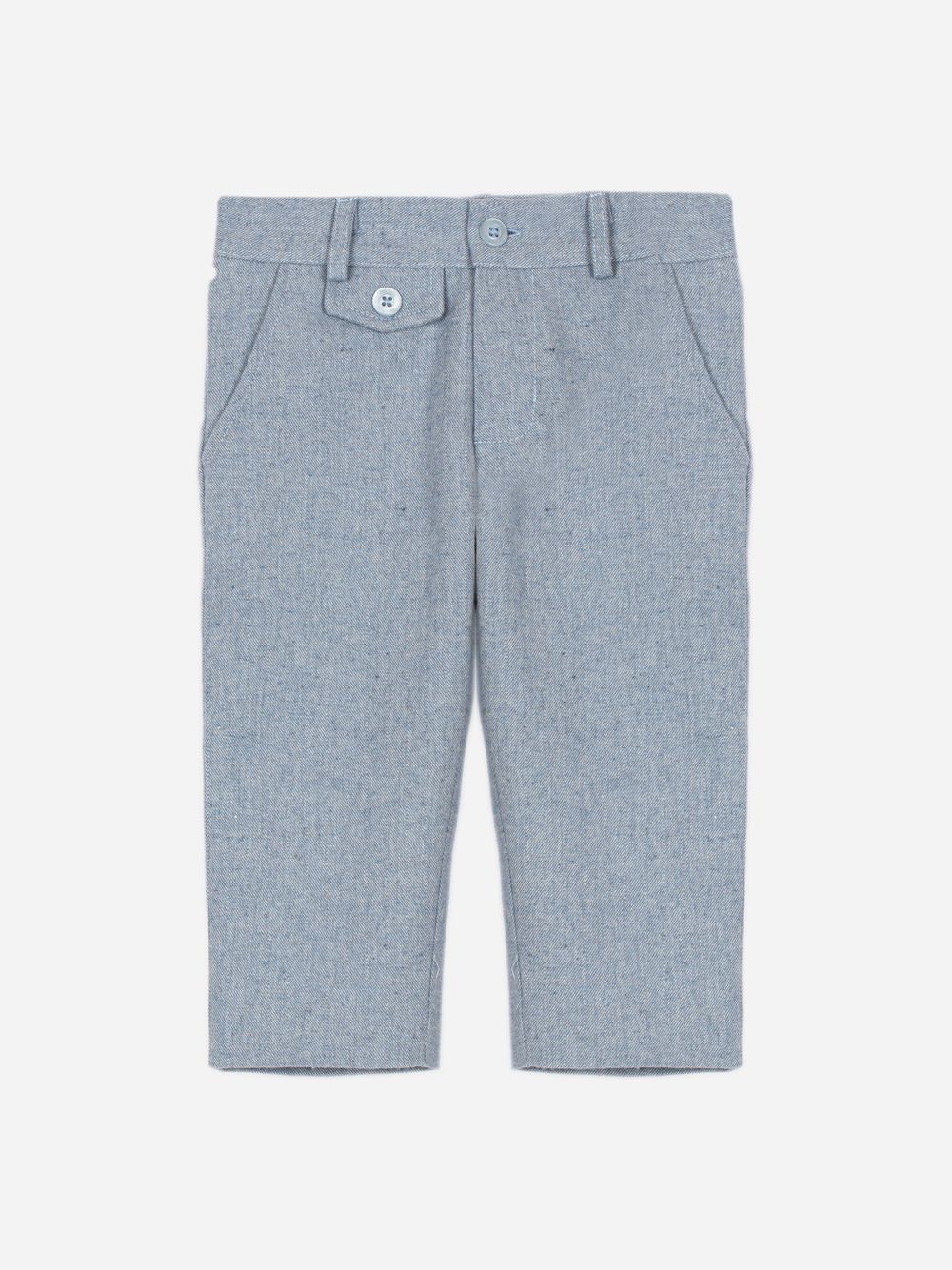Blue trousers with side pockets for boys