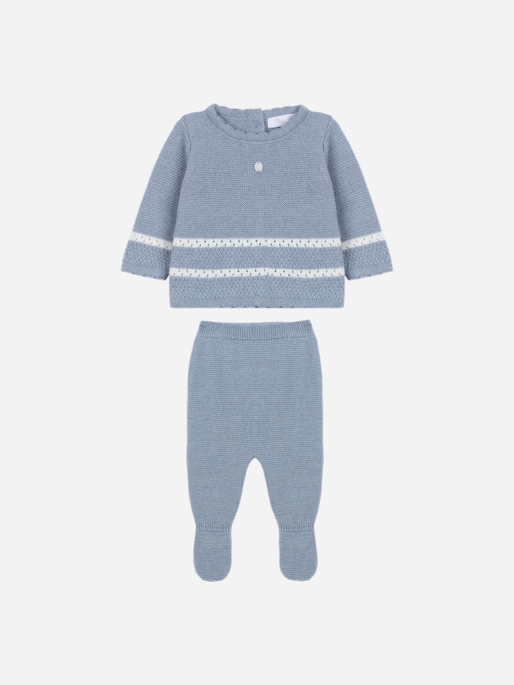 Light Blue knitted set with an elegant design