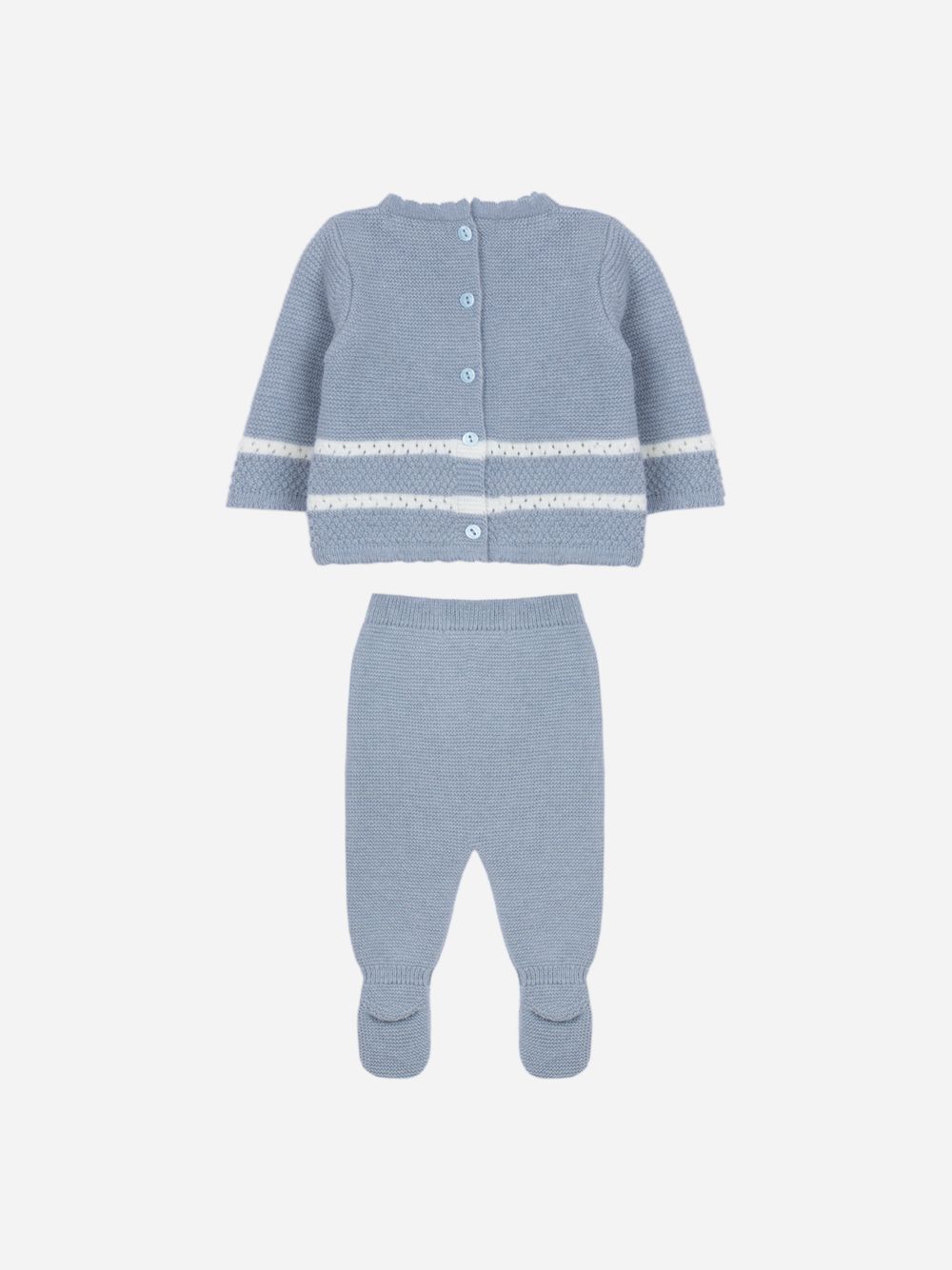 Light Blue knitted set with an elegant design