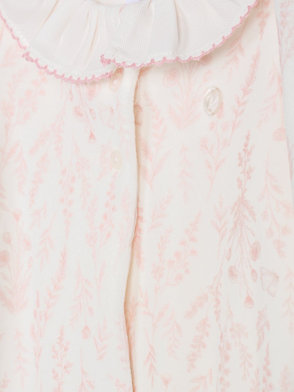 Simple pink babygrow with elegant collar