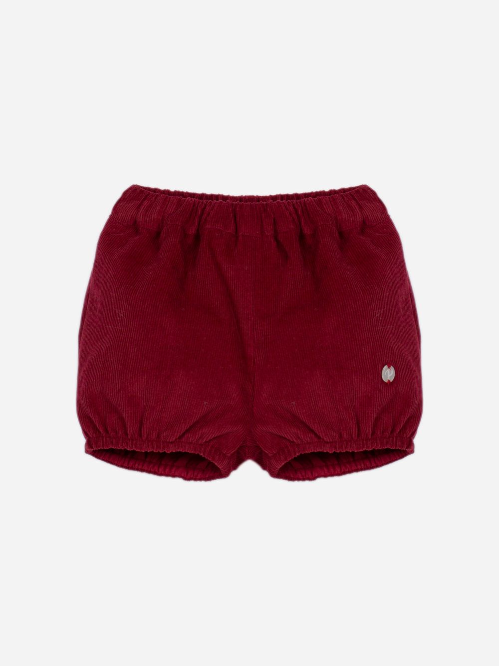 Elegant burgundy cotton shorts