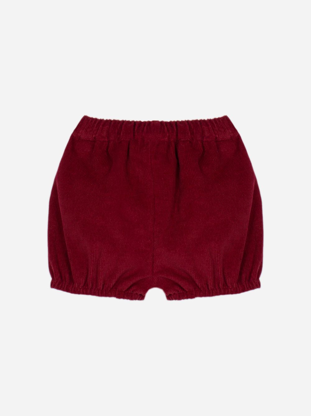Elegant burgundy cotton shorts