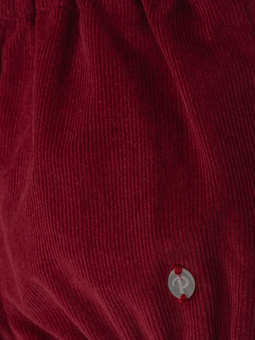 Elegant burgundy cotton shorts
