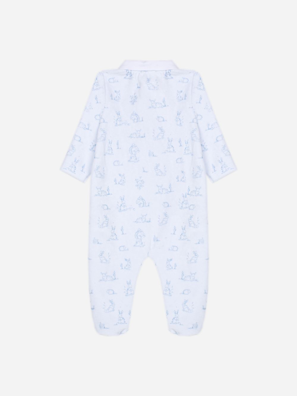 Indigo Blue babygrow print