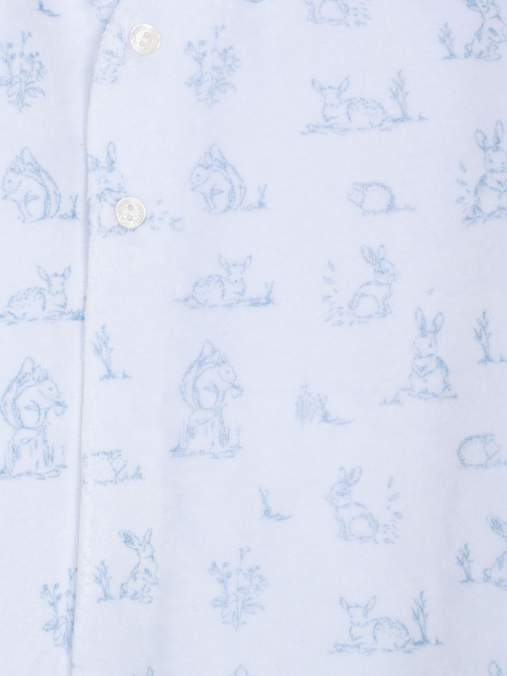 Indigo Blue babygrow print
