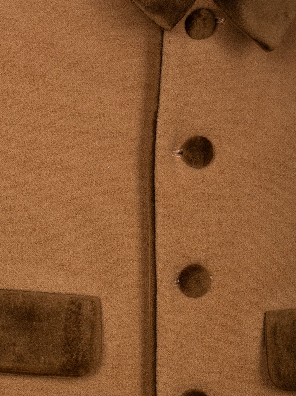 Beige coat in mouflon