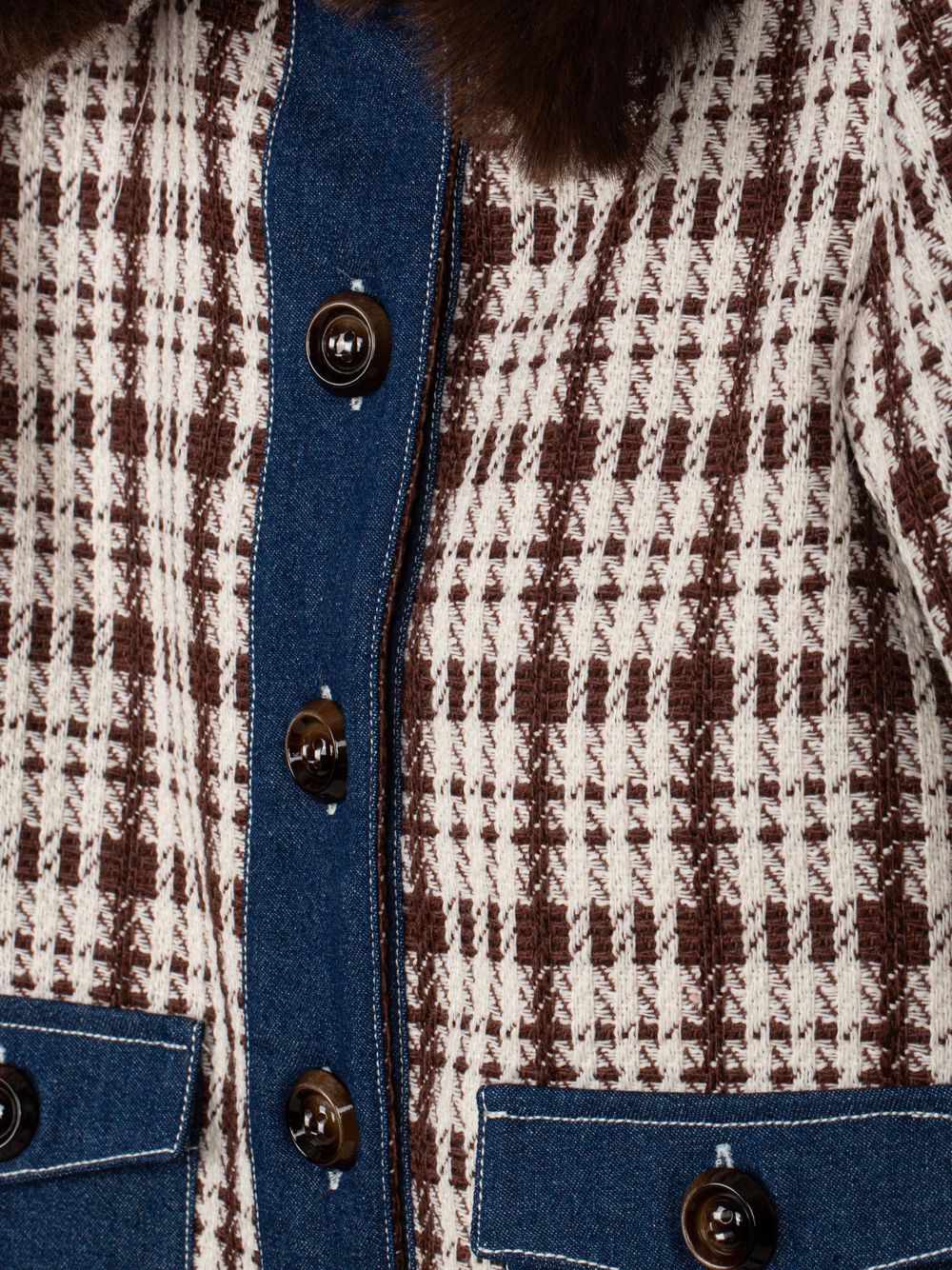 Brown coat with details