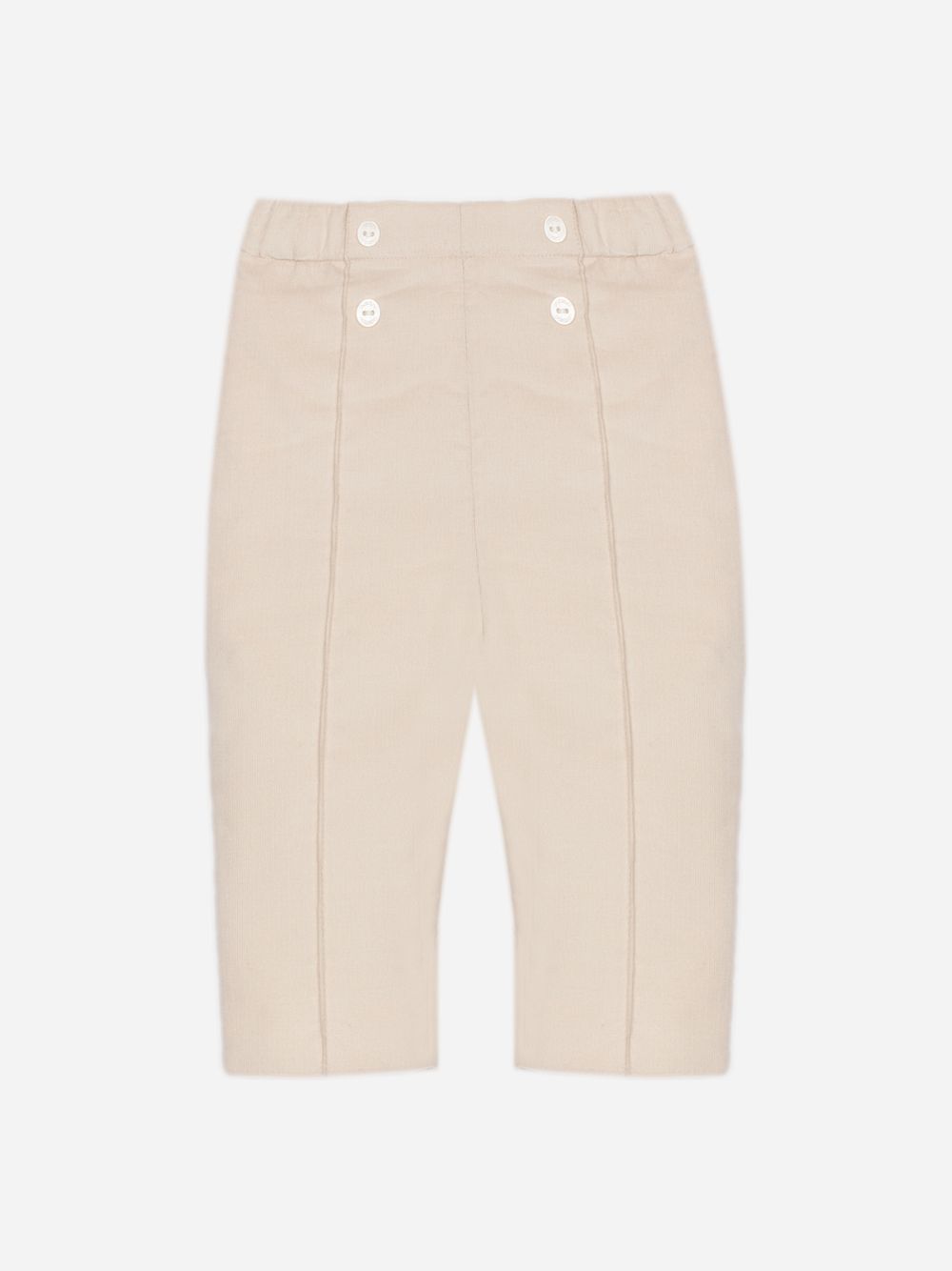 Simple beige baby trousers