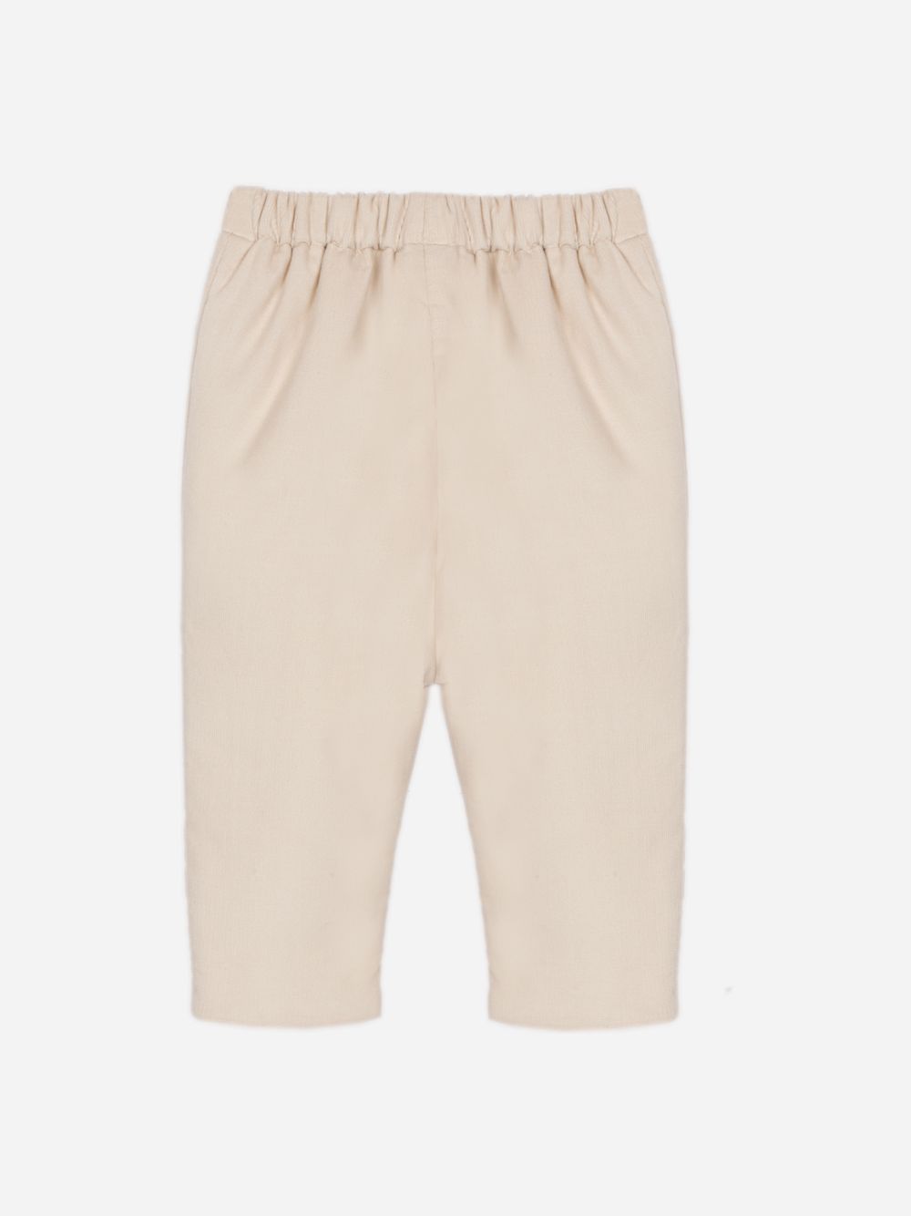 Simple beige baby trousers