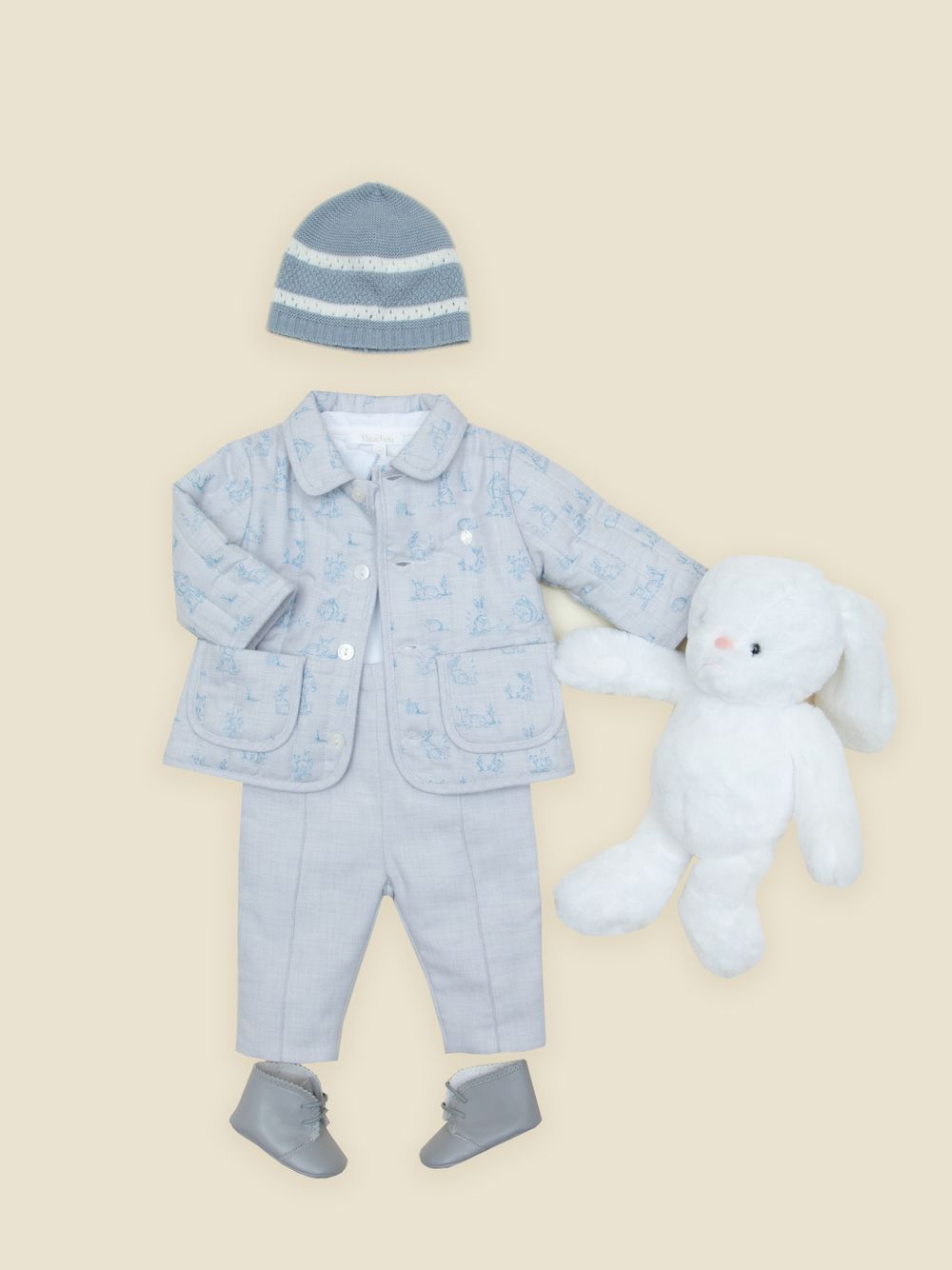 Simple grey baby trousers