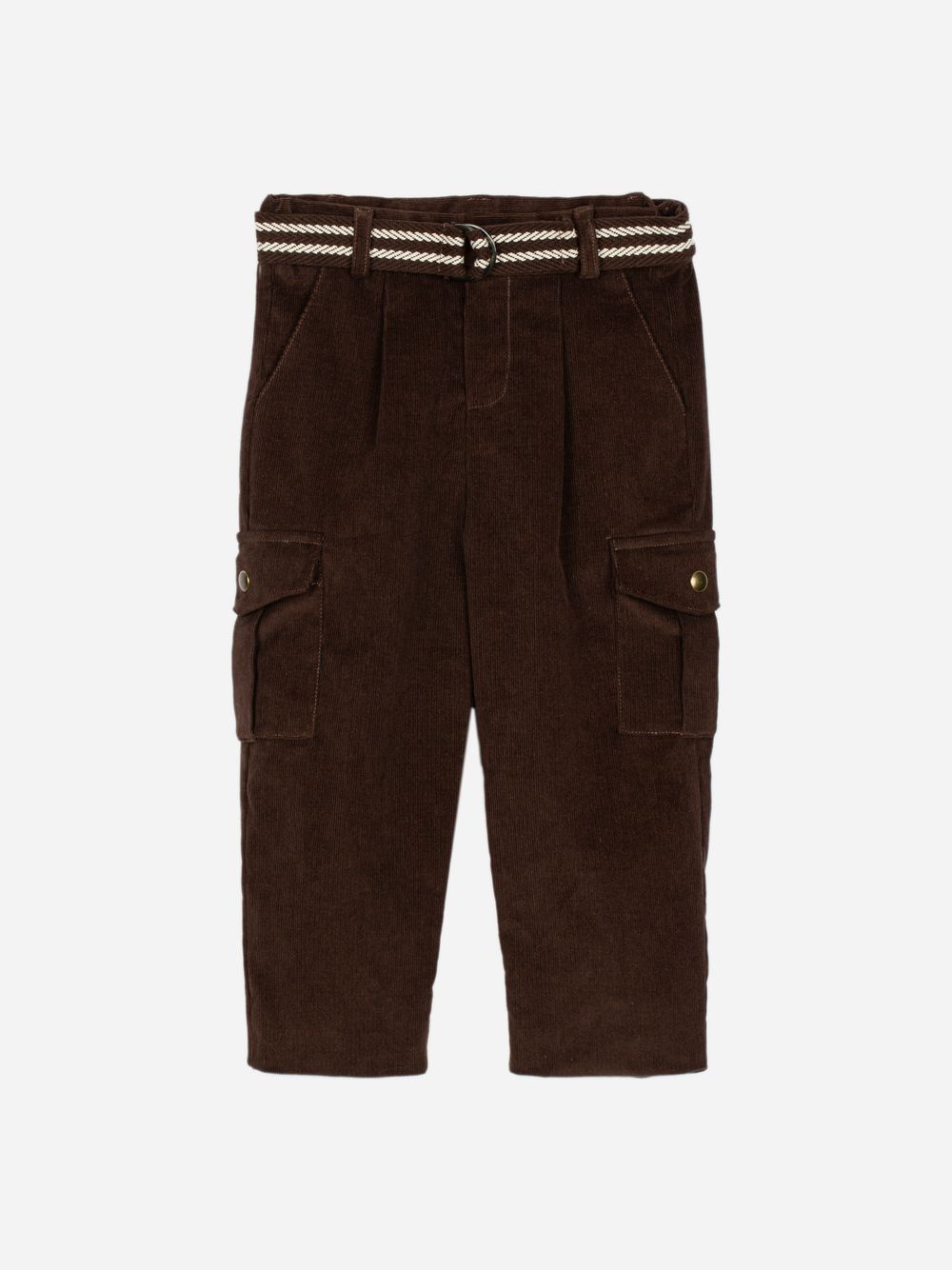 Brown trousers with a elegant belt
