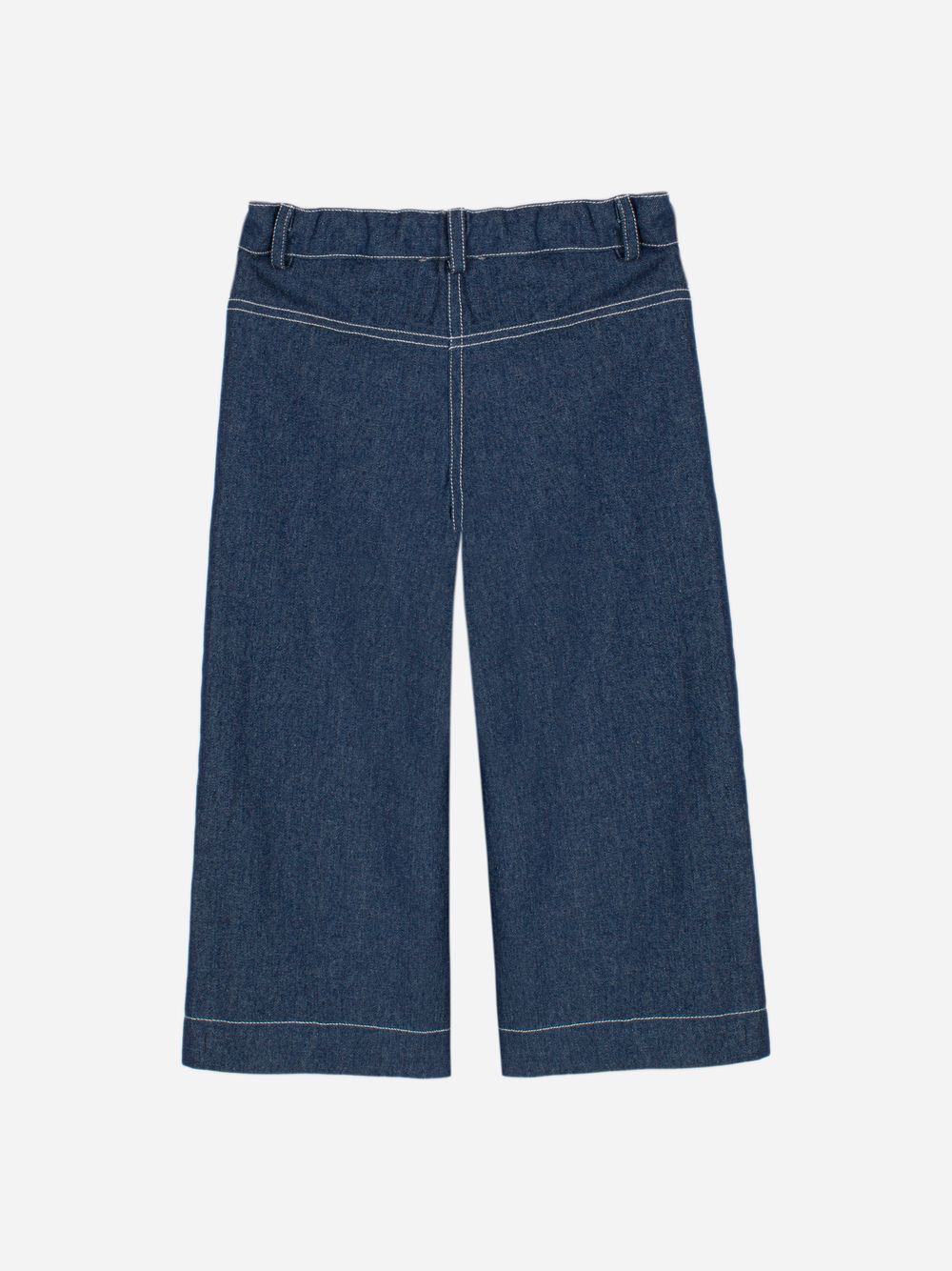 Indigo Blue pants with elegant detail