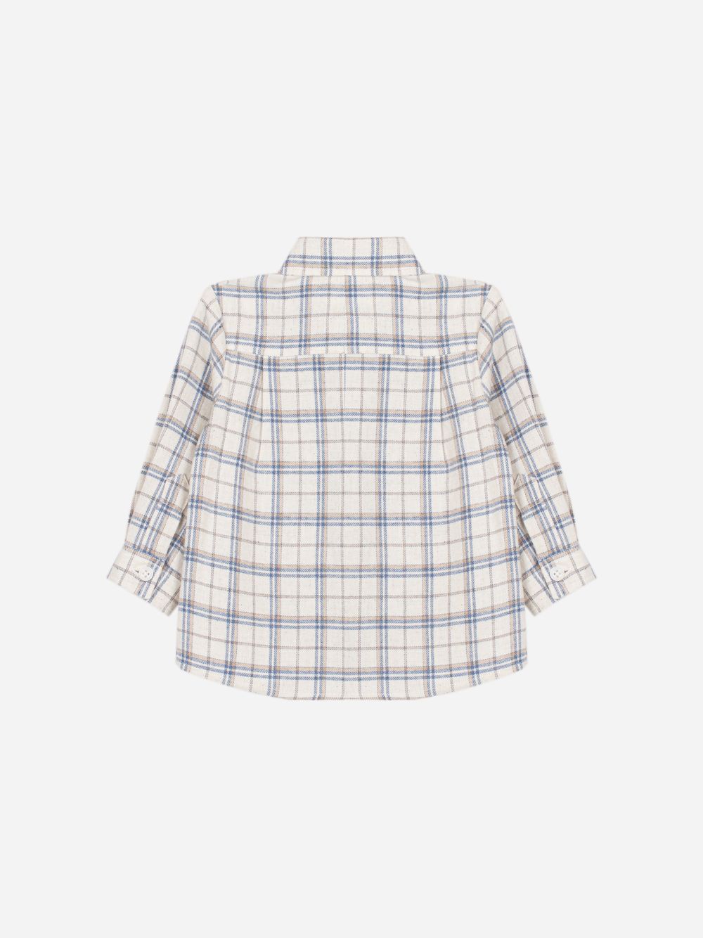 Elegant beige checked shirt for boys