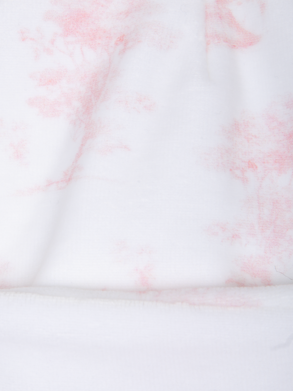 Pink bonnet with print